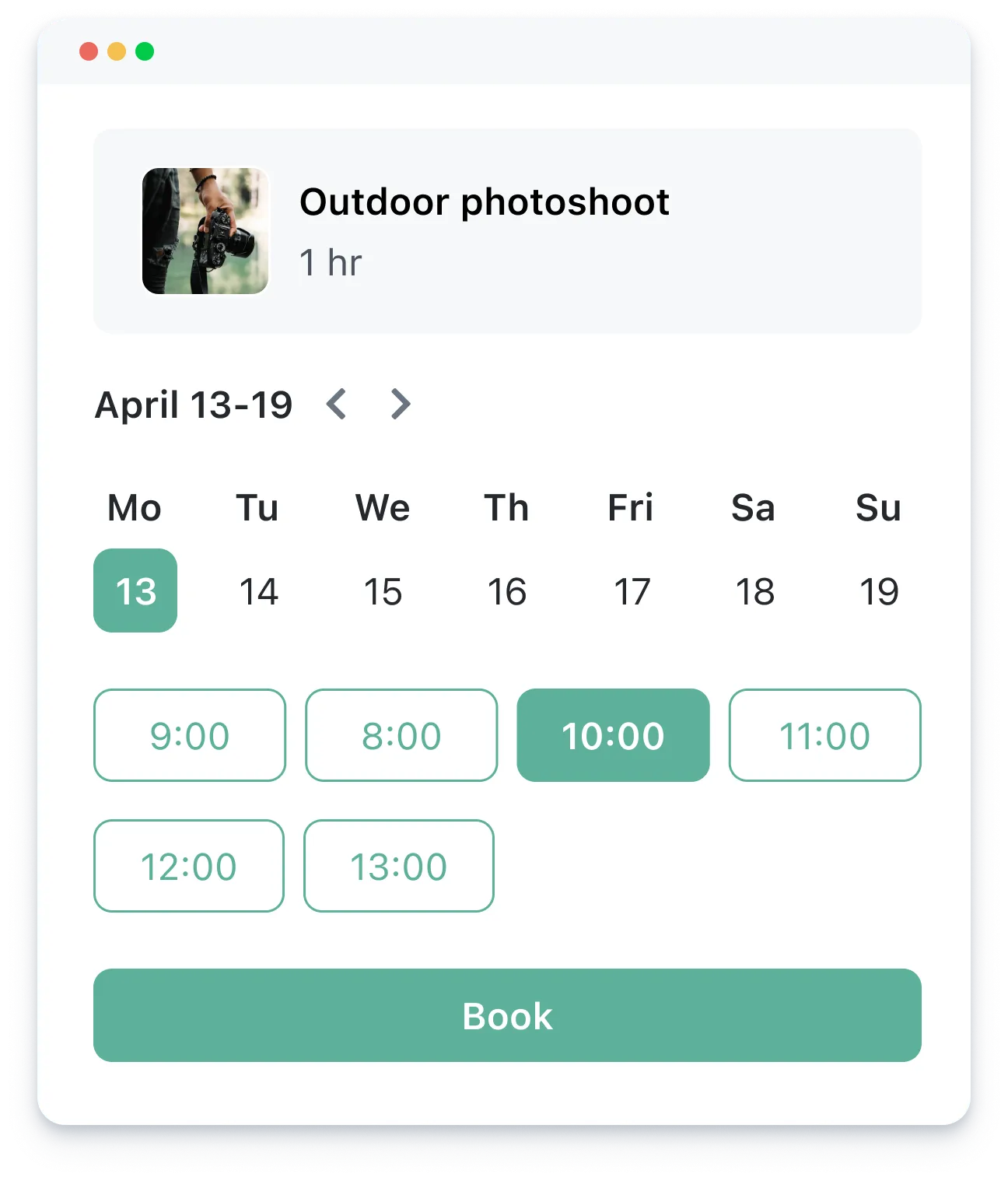 Calendar interface with a blue square highlighted and the word Schedule written with an arrow pointing to it.