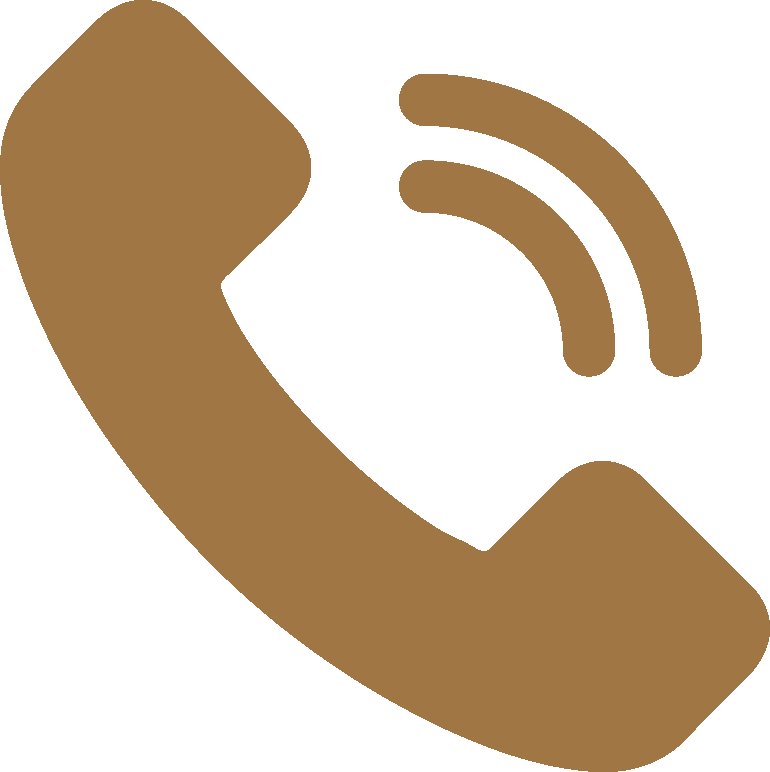 A gold icon showing a phone