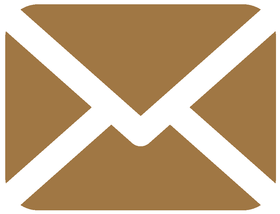 A gold icon showing email