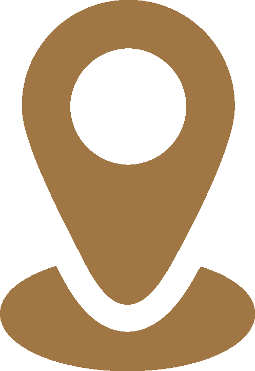 A gold icon showing location