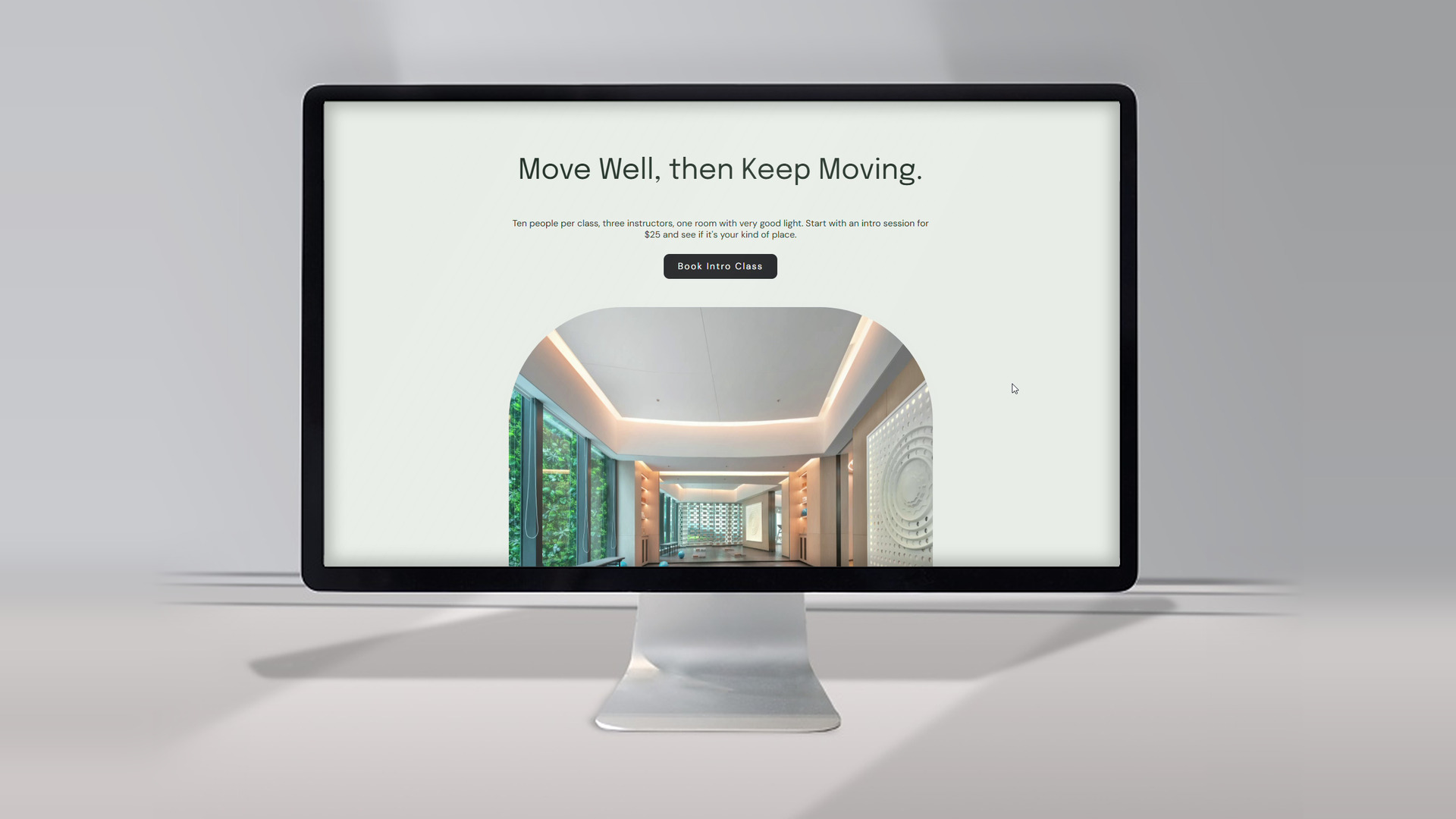 [digital project] image of website close-up on a laptop screen