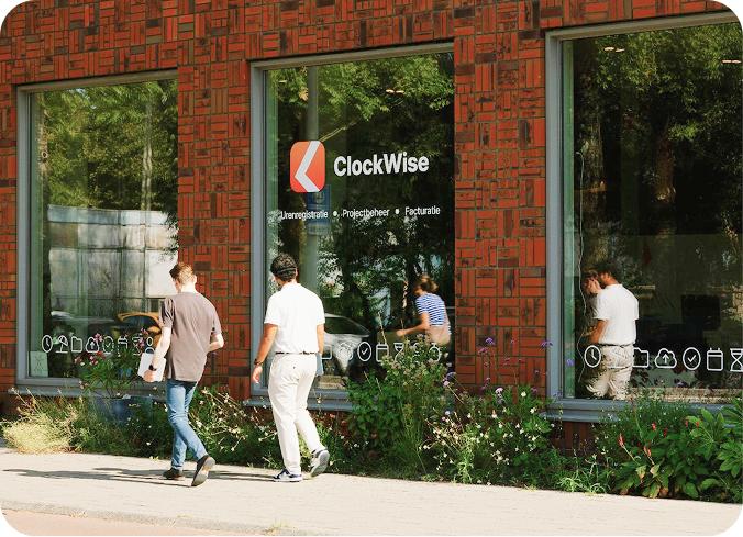 ClockWise app op een smartphone