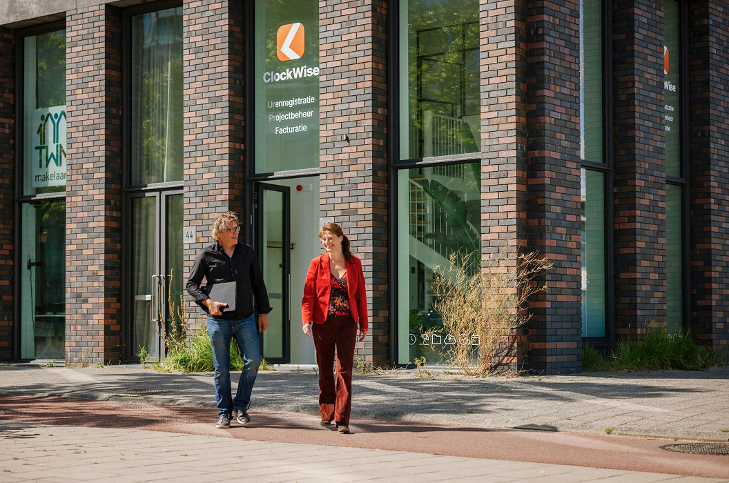 ClockWise app op een smartphone
