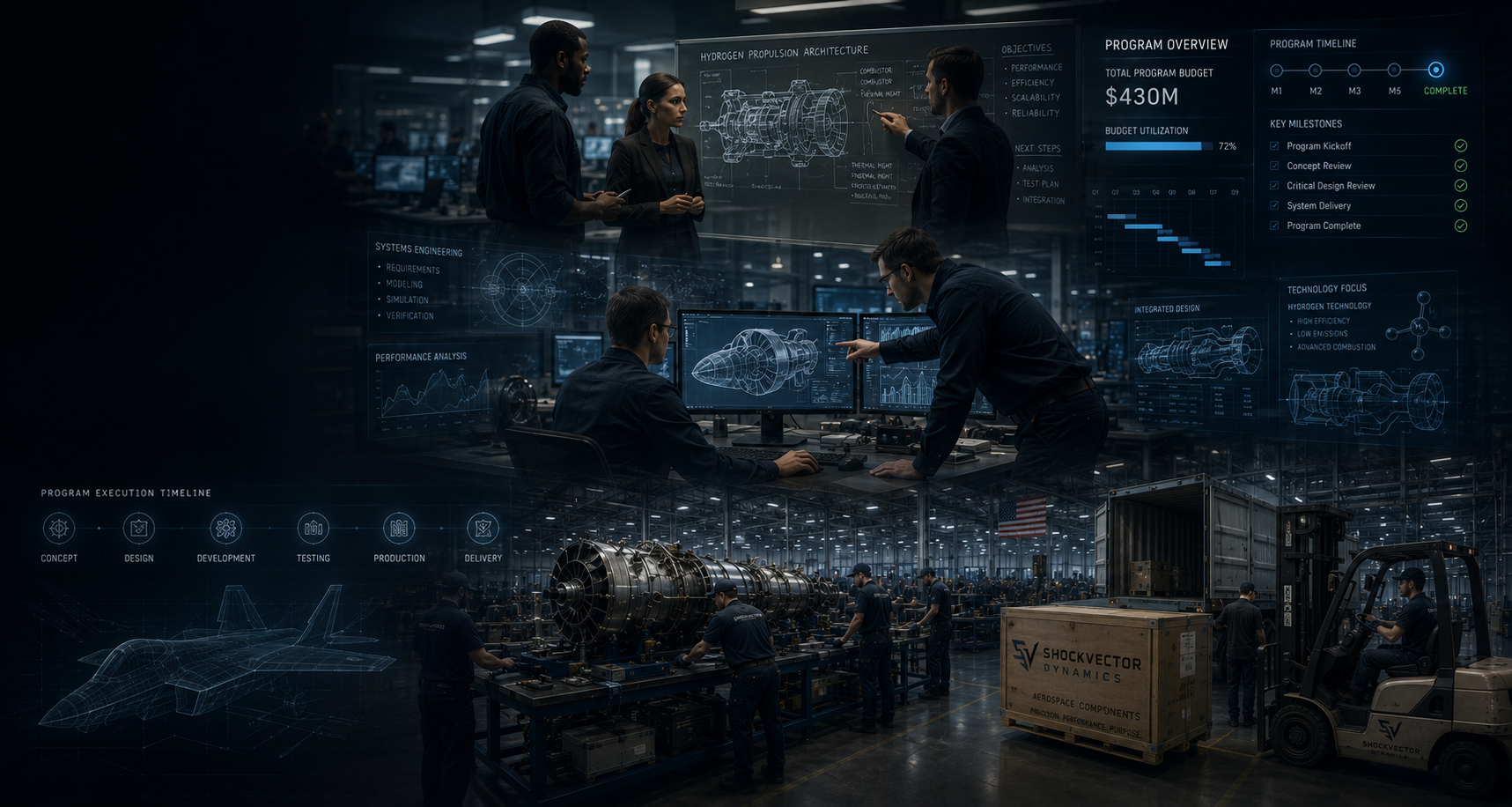 Aerospace execution visual