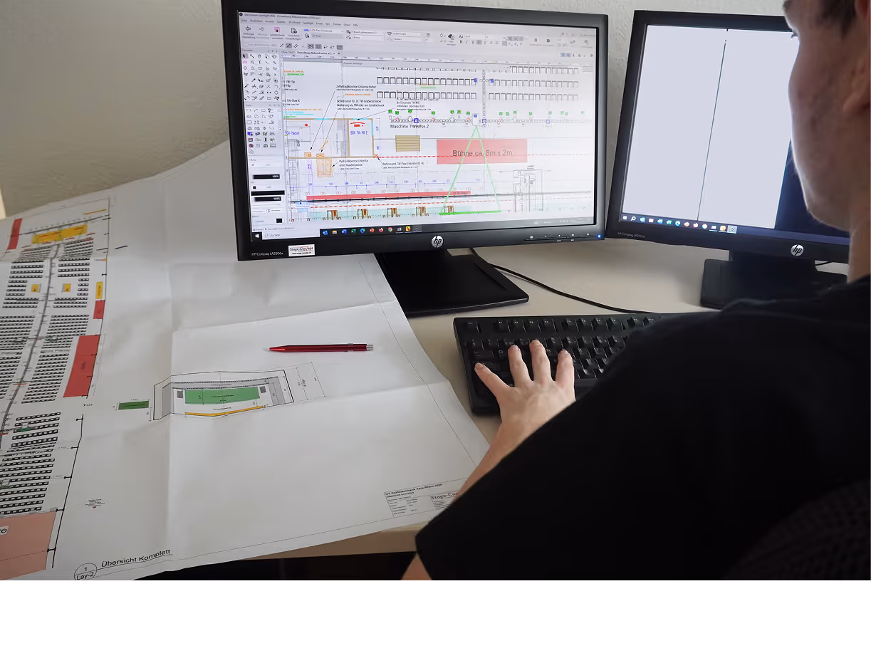 Technische Planung einer Veranstaltung bei Stage-Conzept