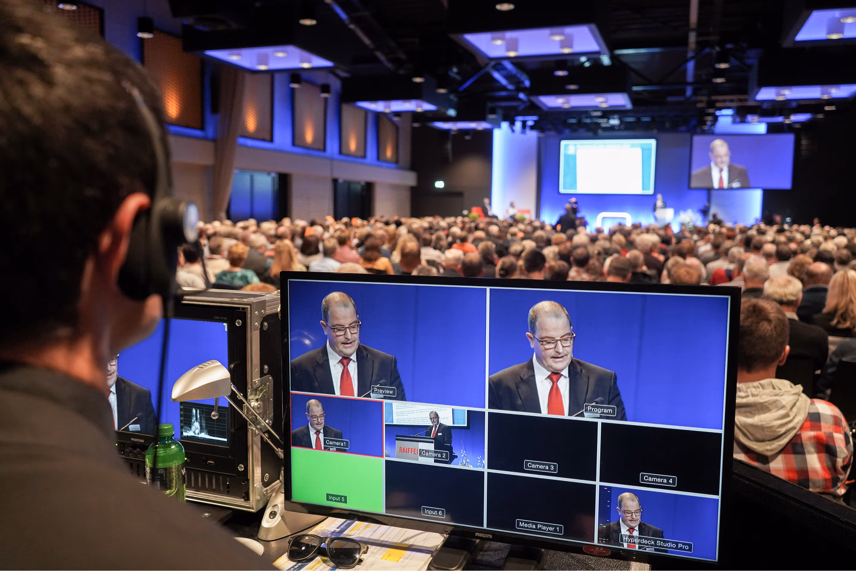 Kameratechnik für Live-Übertragungen von Stage-Conzept