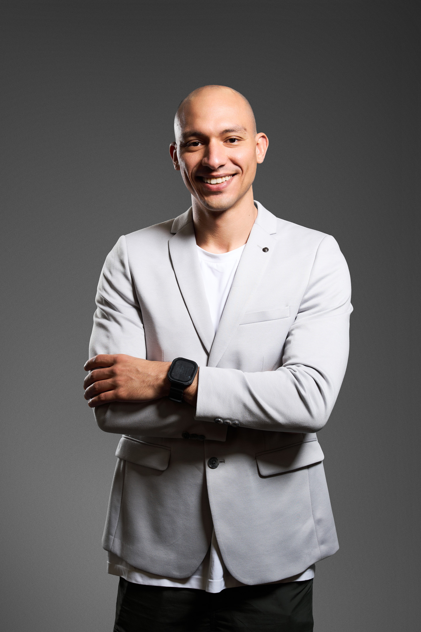 Professional executive headshot for Schneider Electric corporate communications Singapore