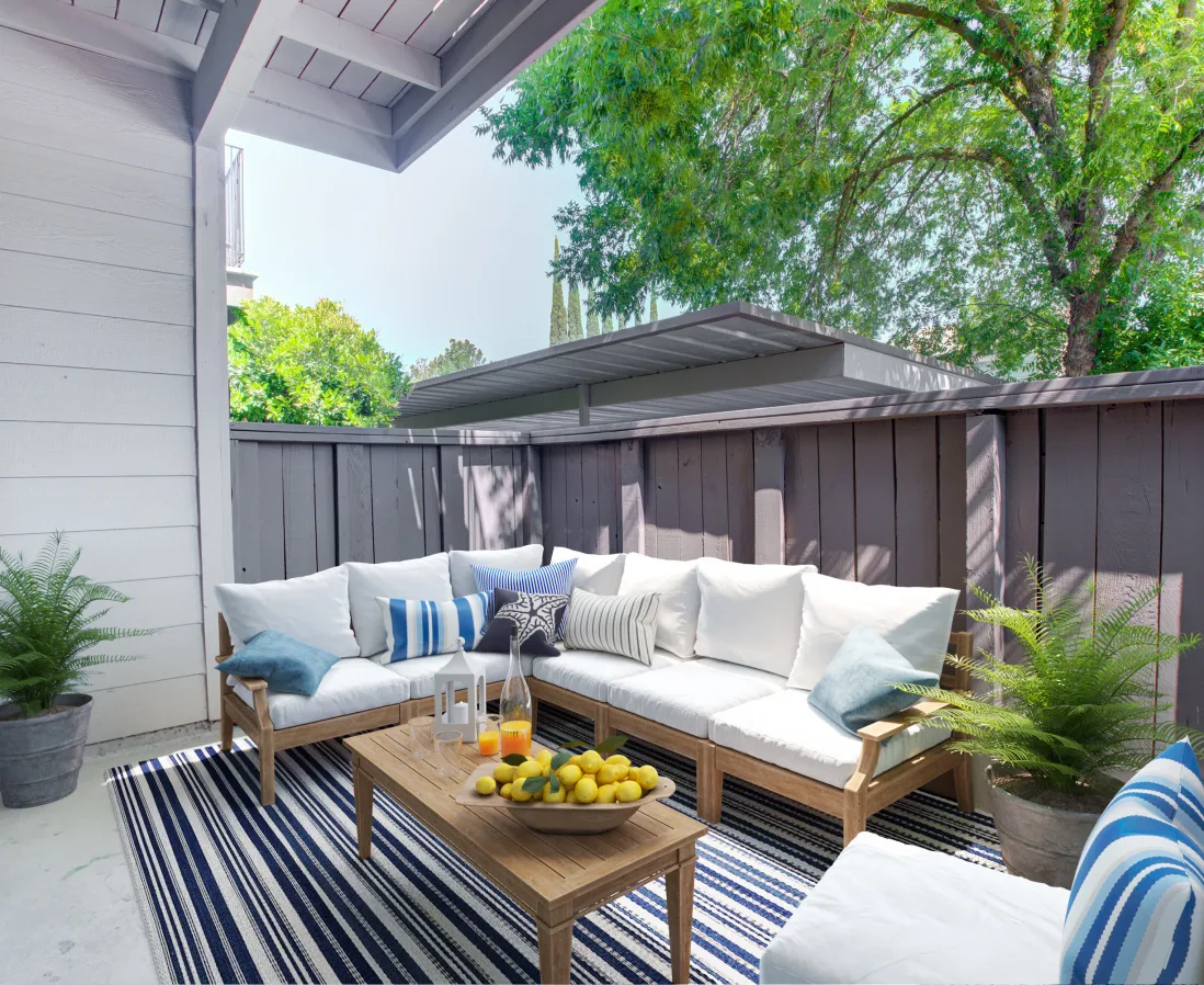 Patio and outdoor area