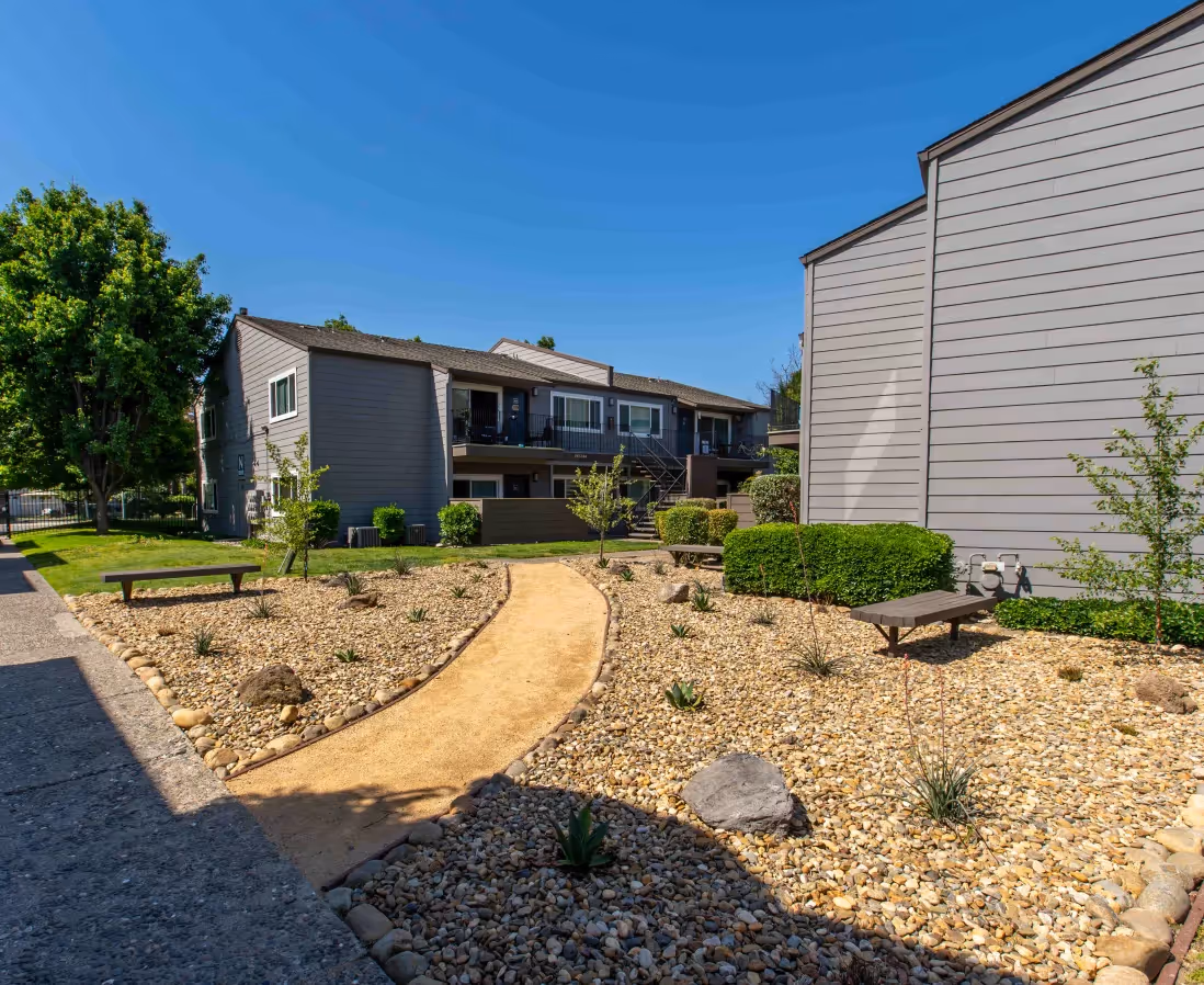 Sidewalk through property