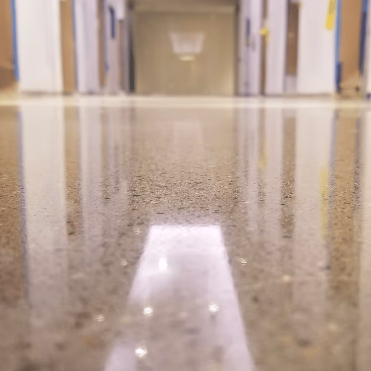 Polished residential flooring