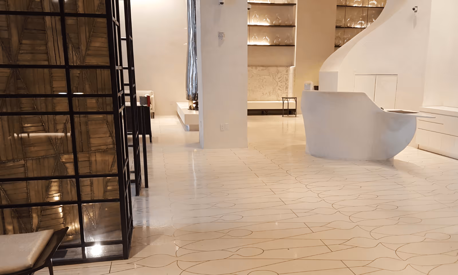 Polished interior