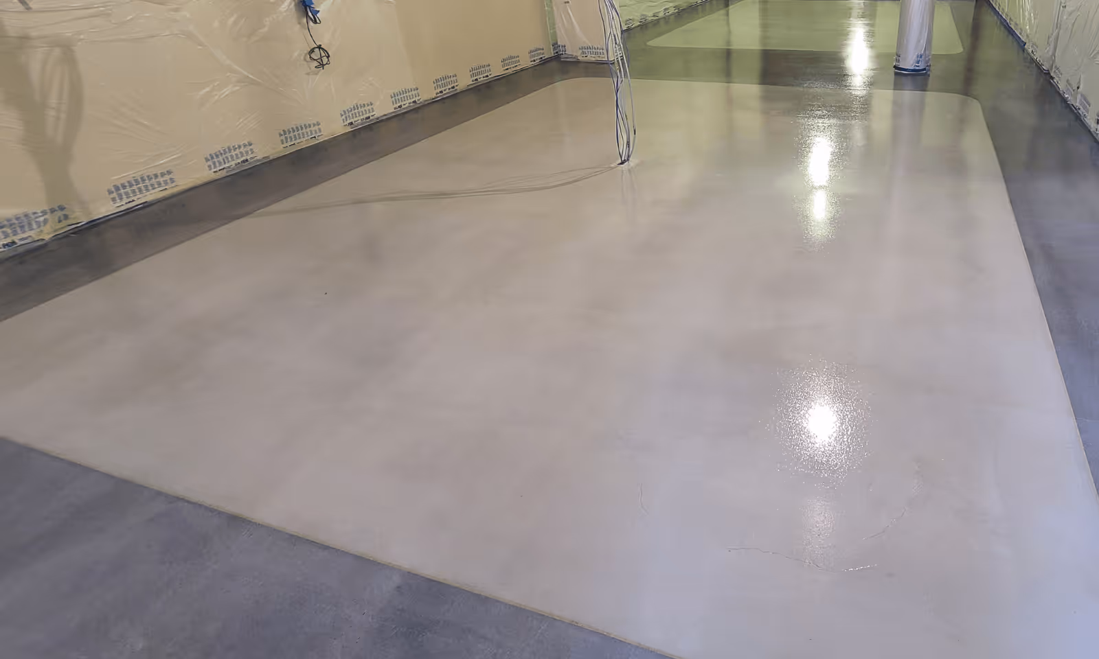 Polished floor finishes