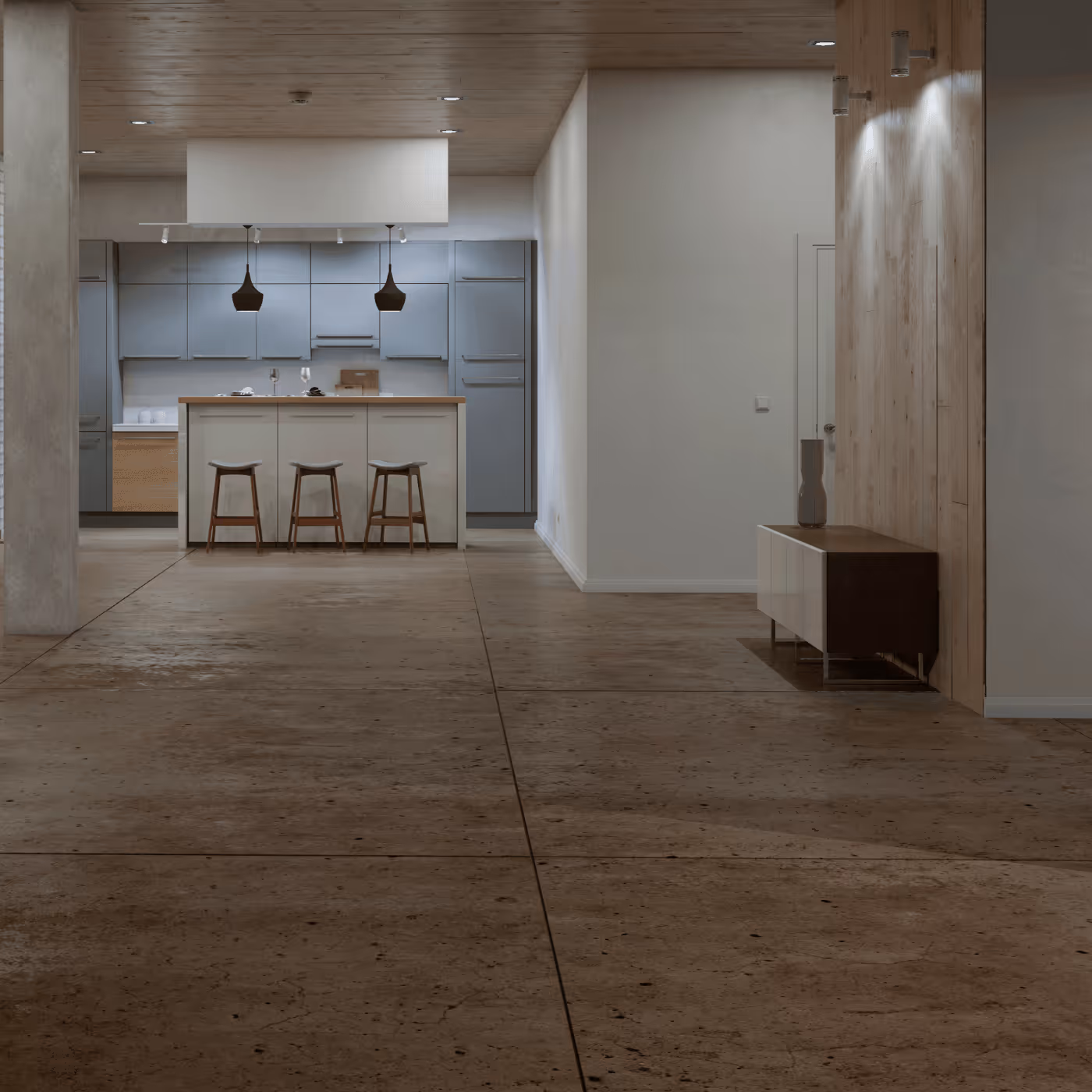 Residential Spaces on Slab