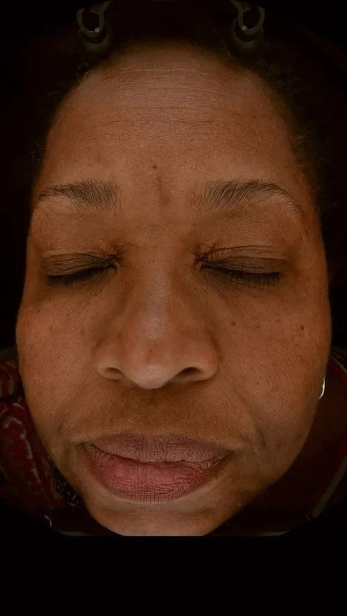 black woman's face