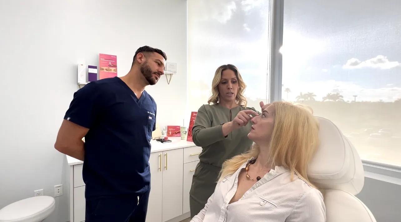 Woman receiving aesthetic treatments taught by Dr. Linette Rivera