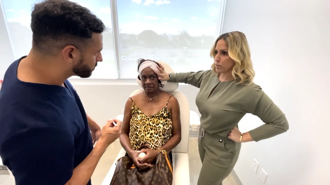 Woman receiving aesthetic treatments taught by Dr. Linette Rivera