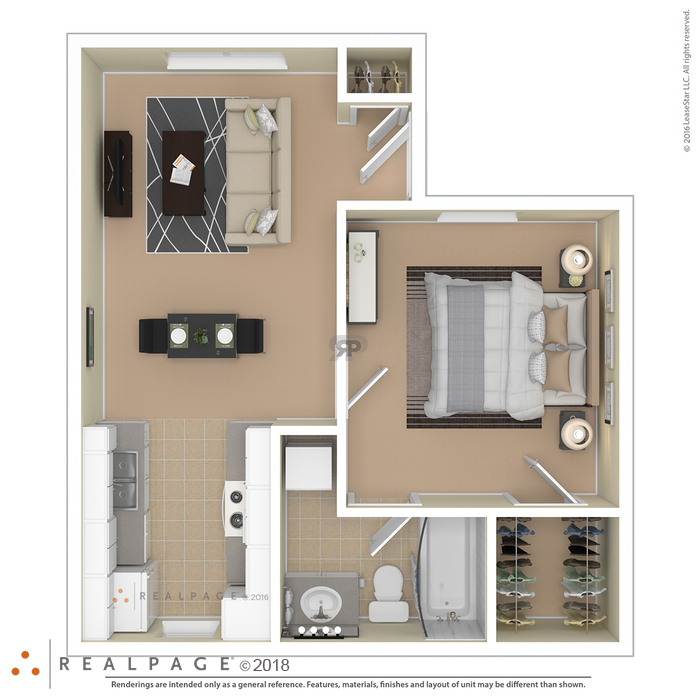 1 Bedroom Floor plan