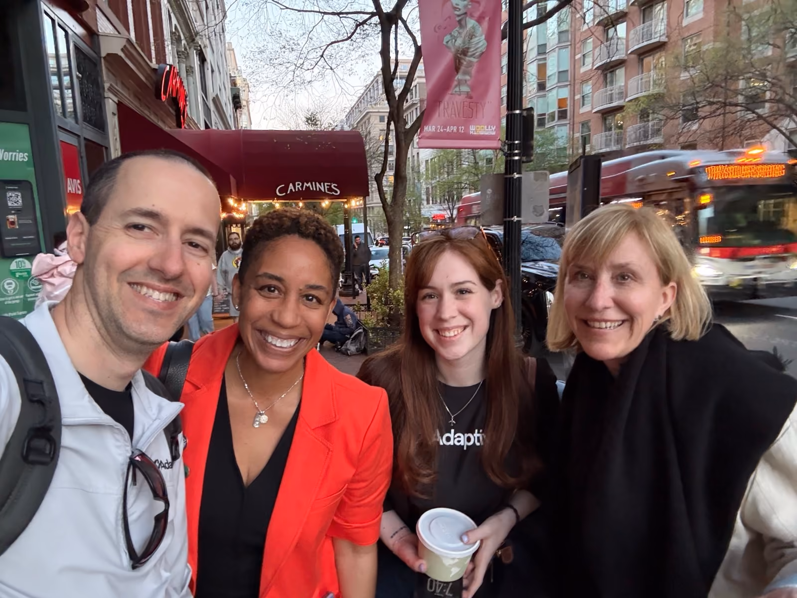 Adaptive team together in the city