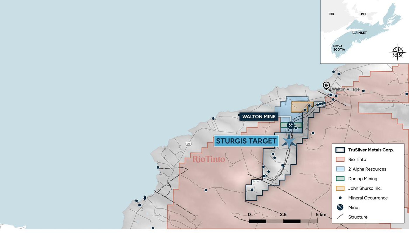 Local claim map, Sturgis-Walton Silver Project.