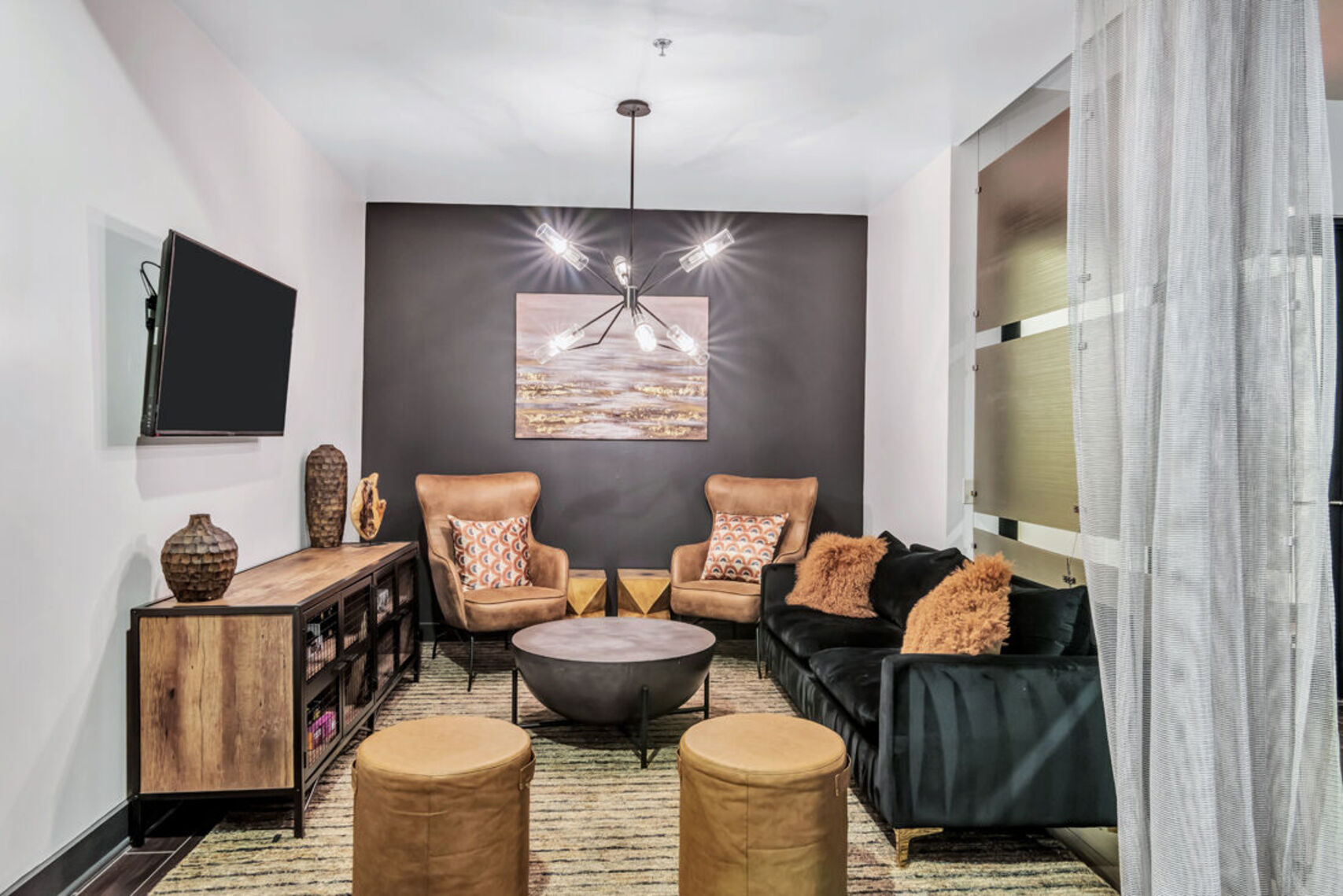 Leasing office lobby