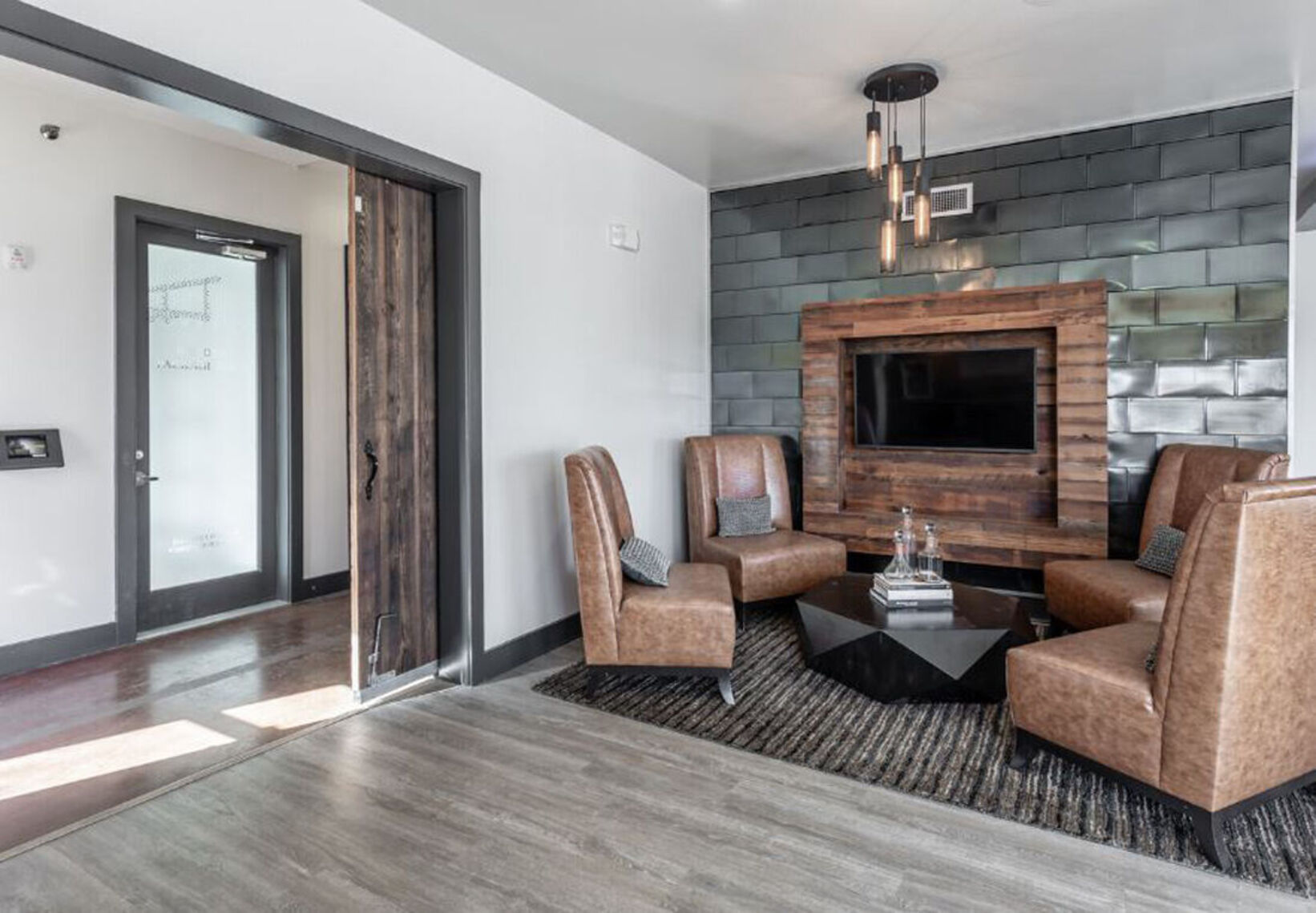 Leasing office lobby