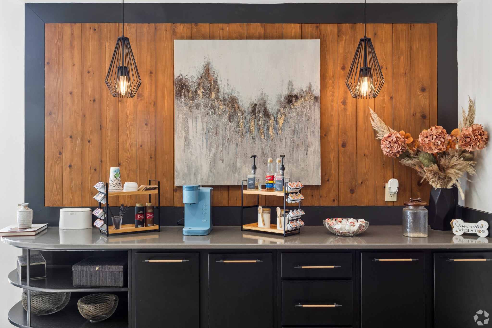 Coffee Bar at The Dakota at Bishop Arts Apartments in Dallas, Texas