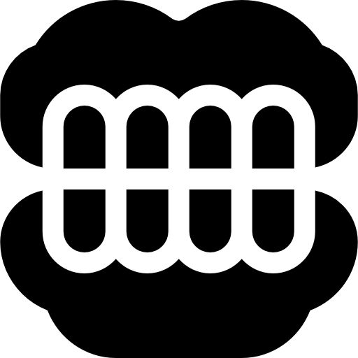 Icon of full dentures representing denture services