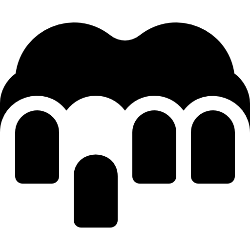 Icon of a single front tooth representing porcelain veneers
