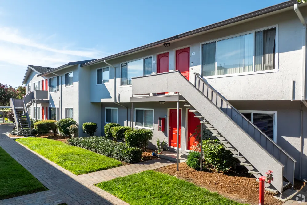 Exterior view of apartments
