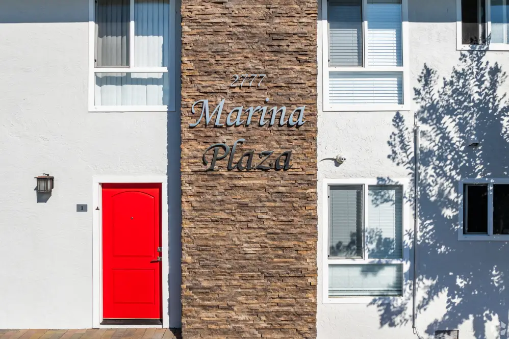 Exterior of apartments