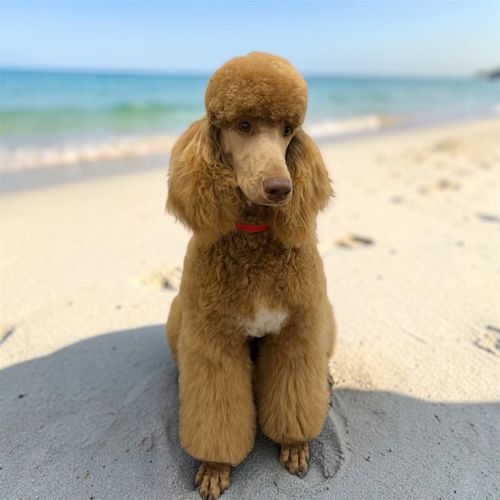 Black Poodle at Soggy Doggie