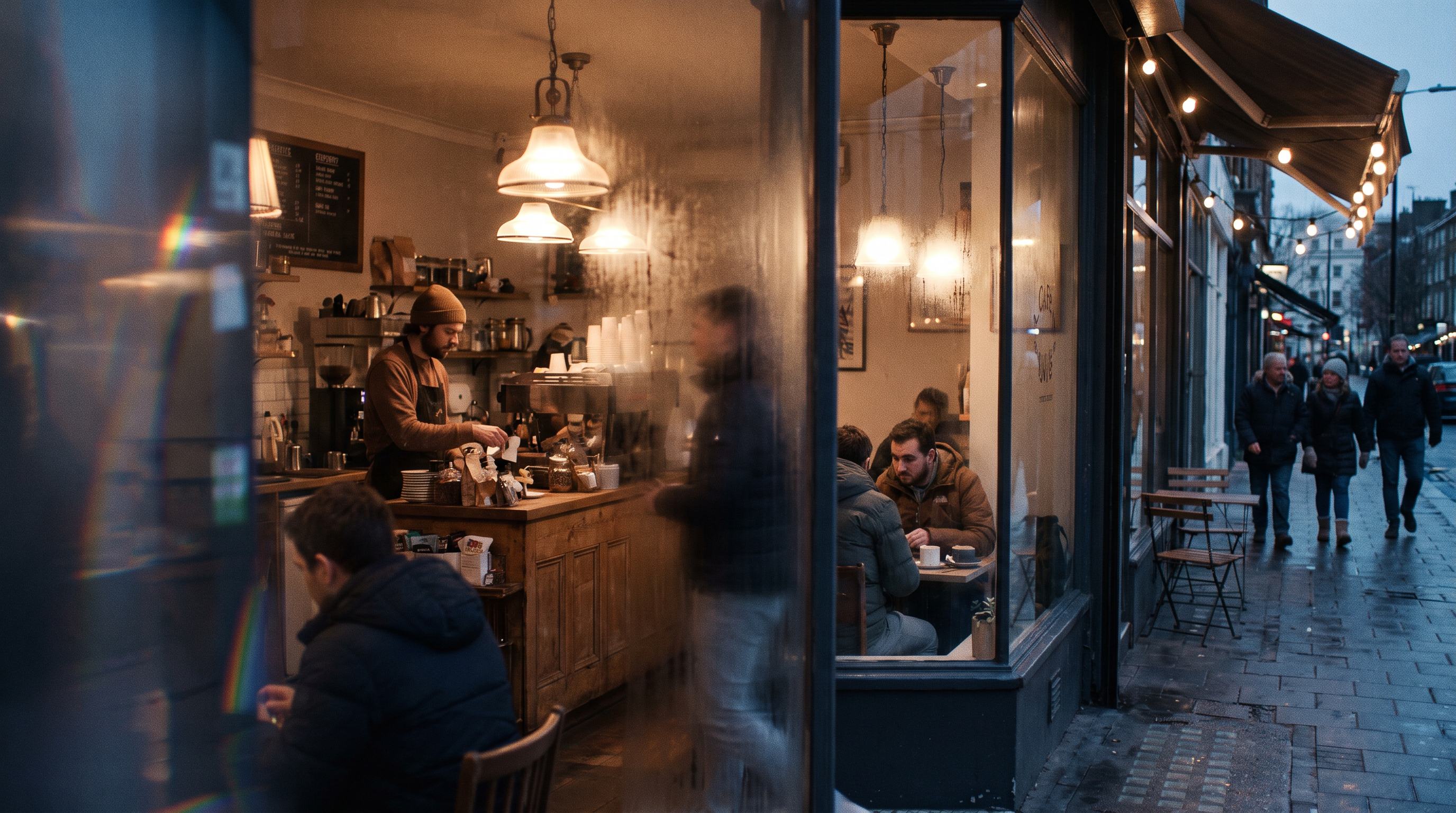 A cafe staying resilient through a business disruption