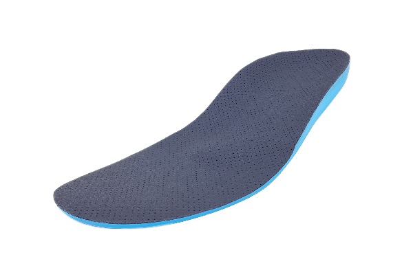 Blaue Einlage mit dunkler Oberfläche
