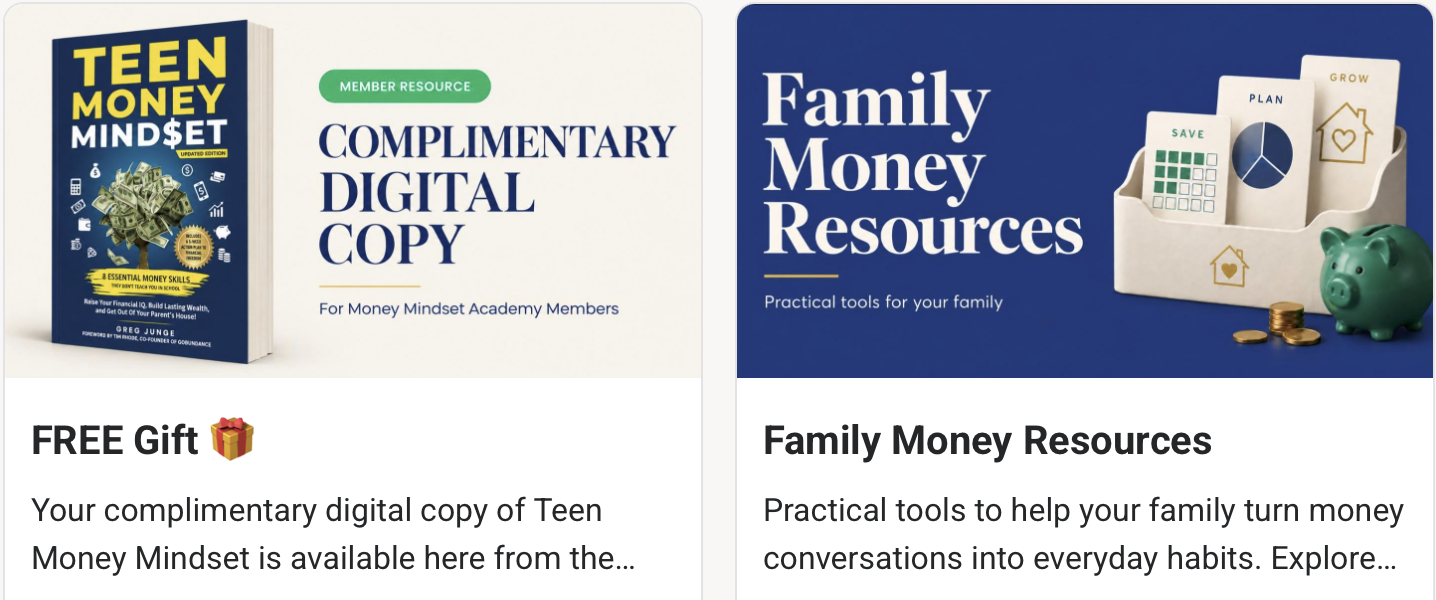 Teen Money Mindset Book Cover
