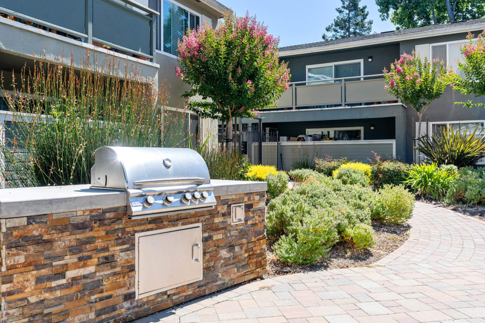 BBQ area with grill