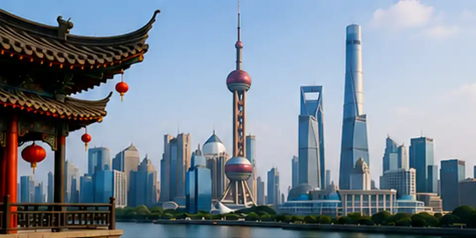 building representing shanghai