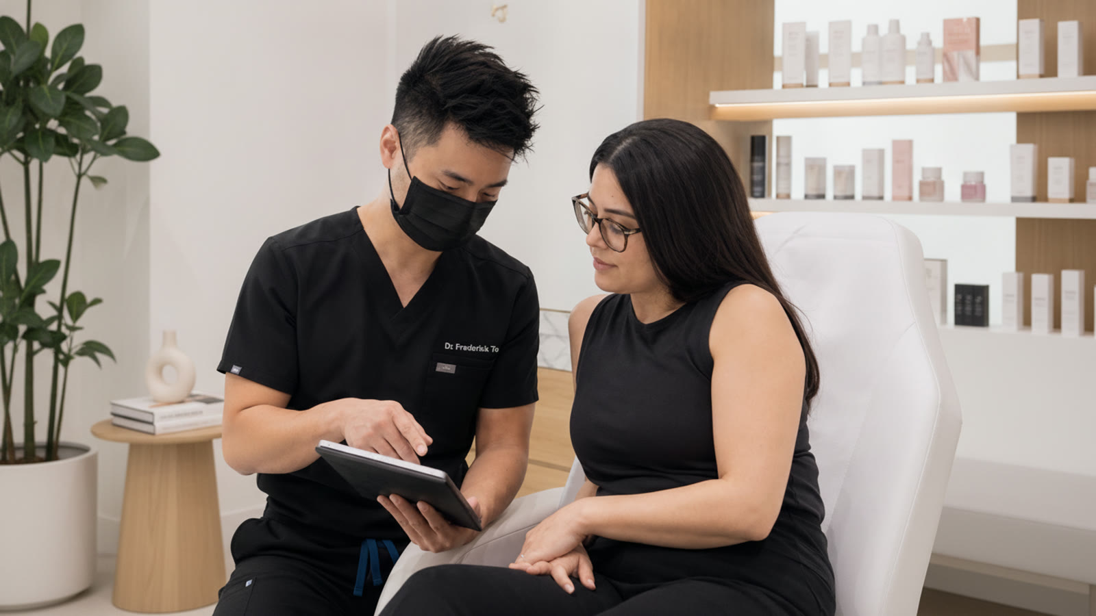 Hyperhidrosis treatment consultation at Centre Esthétique Montréal