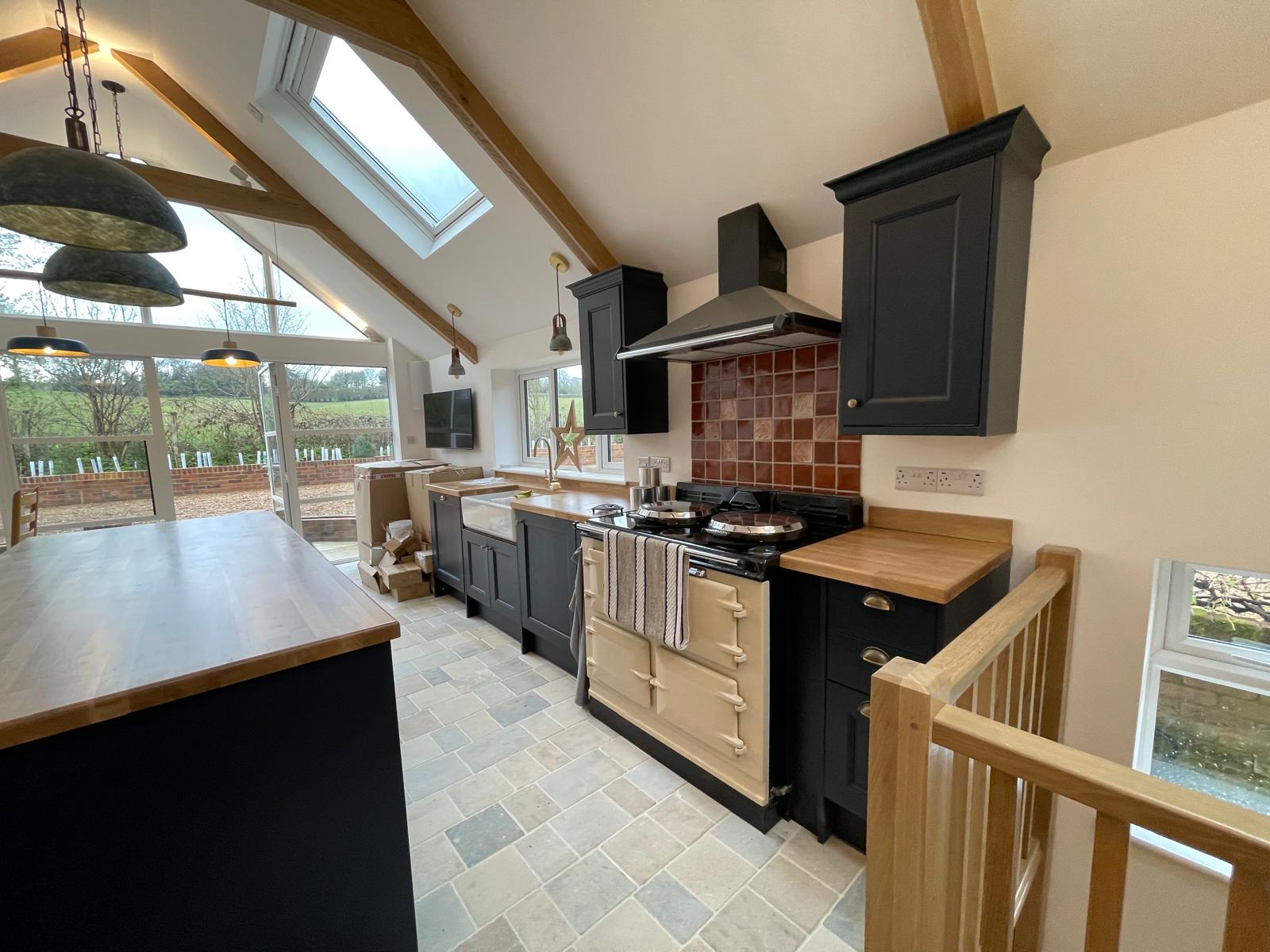 Whirligig Building Services team working on a project in East Sussex