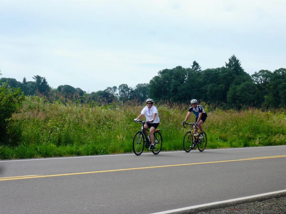 Riders with various experience riding on the road