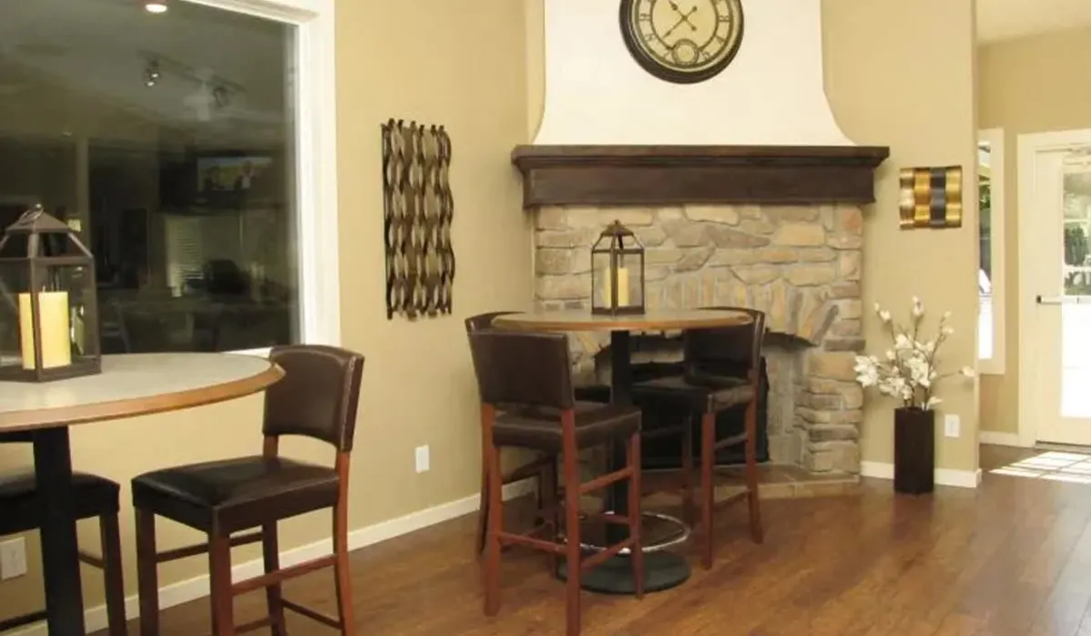 Clubhouse seating with tables