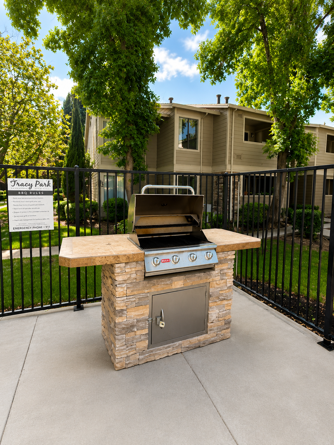 BBQ Area with grill