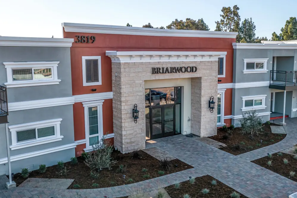 Exterior of apartments