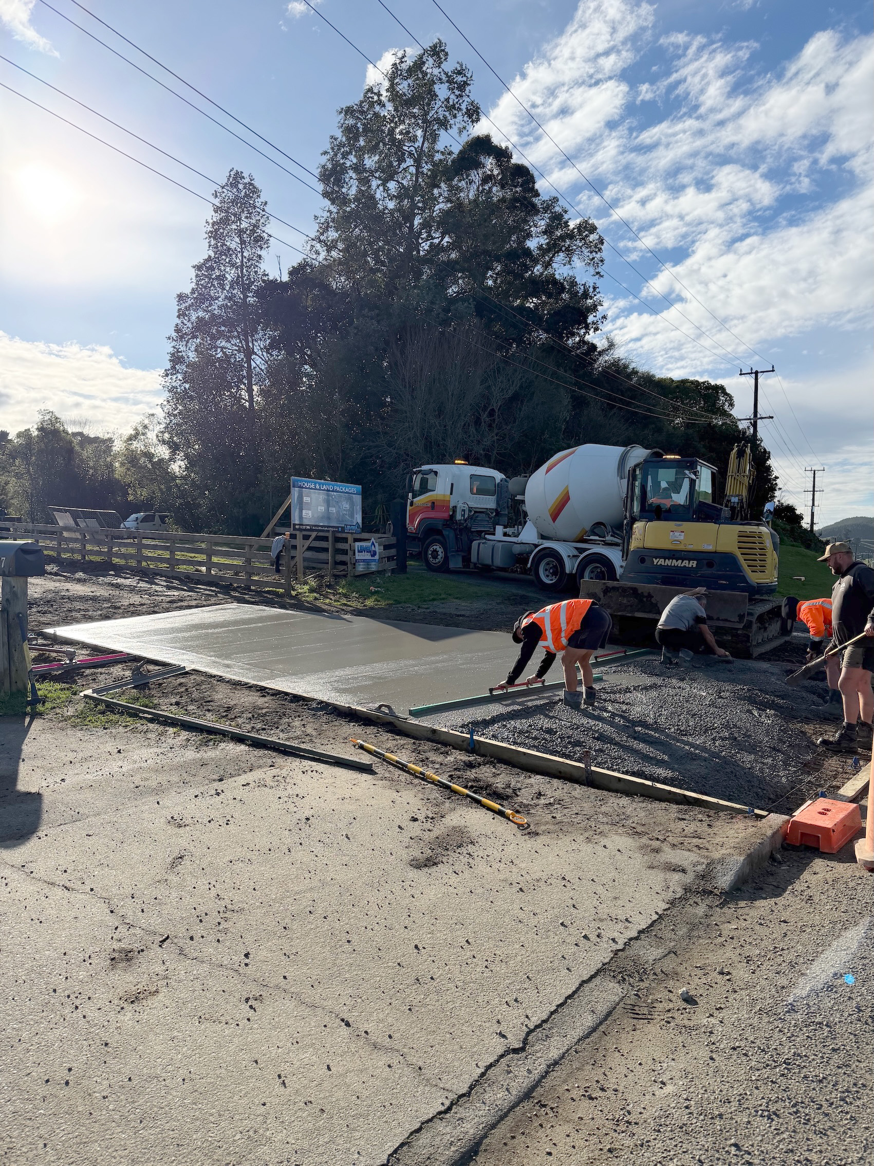 Concrete slab construction by Boss Civil in Whanganui