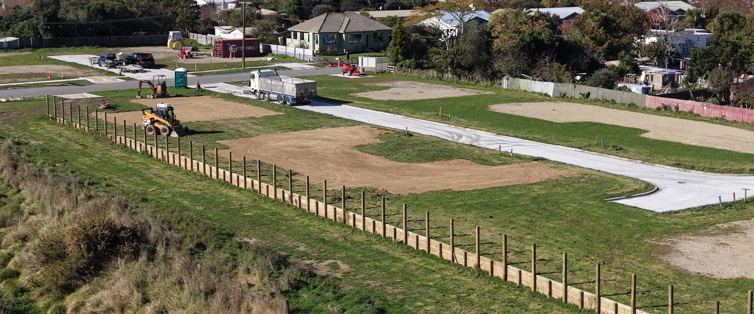 Boss Civil subdivision civil works site in Whanganui