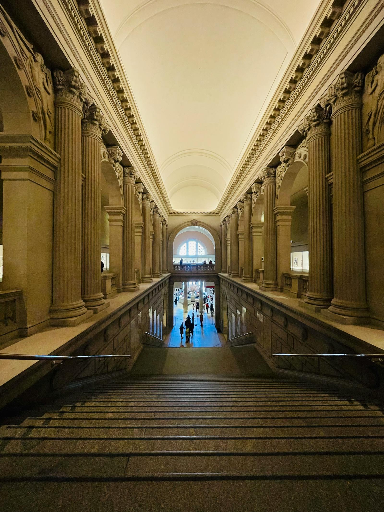 Elegant interior view of the Metropolitan Museum of Art in New York City, showcasing its grand architecture. Photo by Franklin Naula on Pexels.