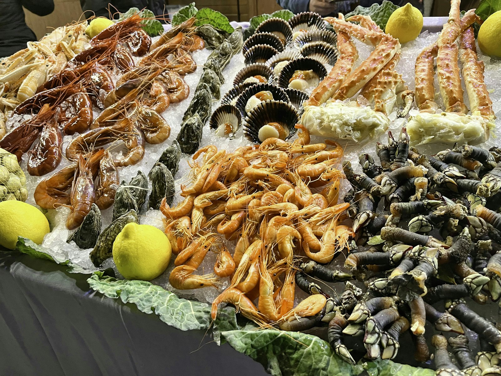 A platter of fresh Mediterranean seafood on ice with lemon. Photo by Yuval Zukerman on Unsplash.