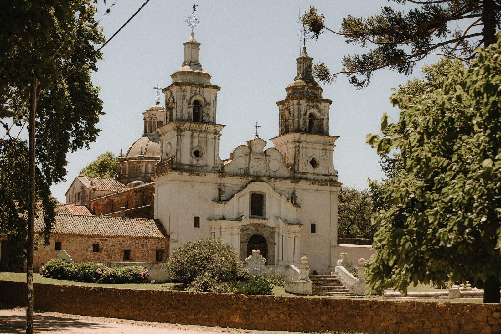 The domes and twin bell towers of a colonial church in Argentina. Photo by Valentin Angel Fernandez on Pexels.