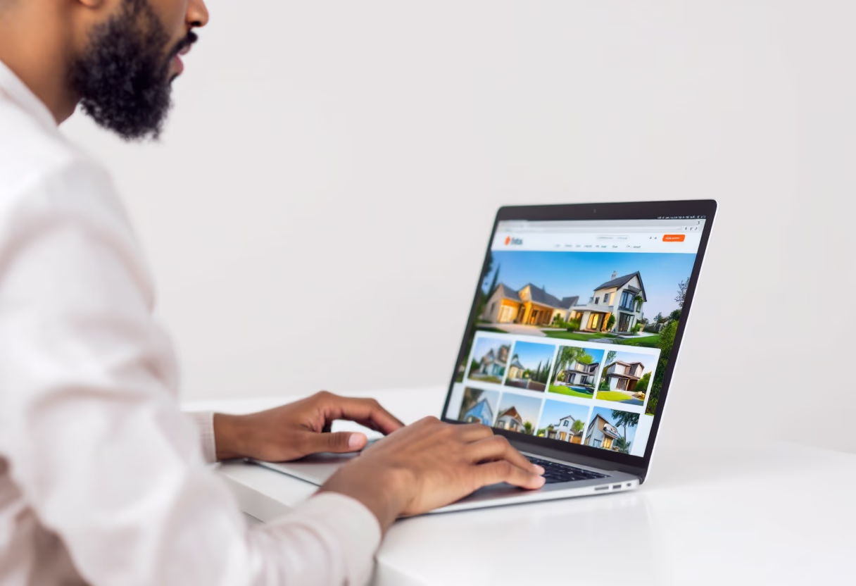 image of users browsing property listings on a laptop