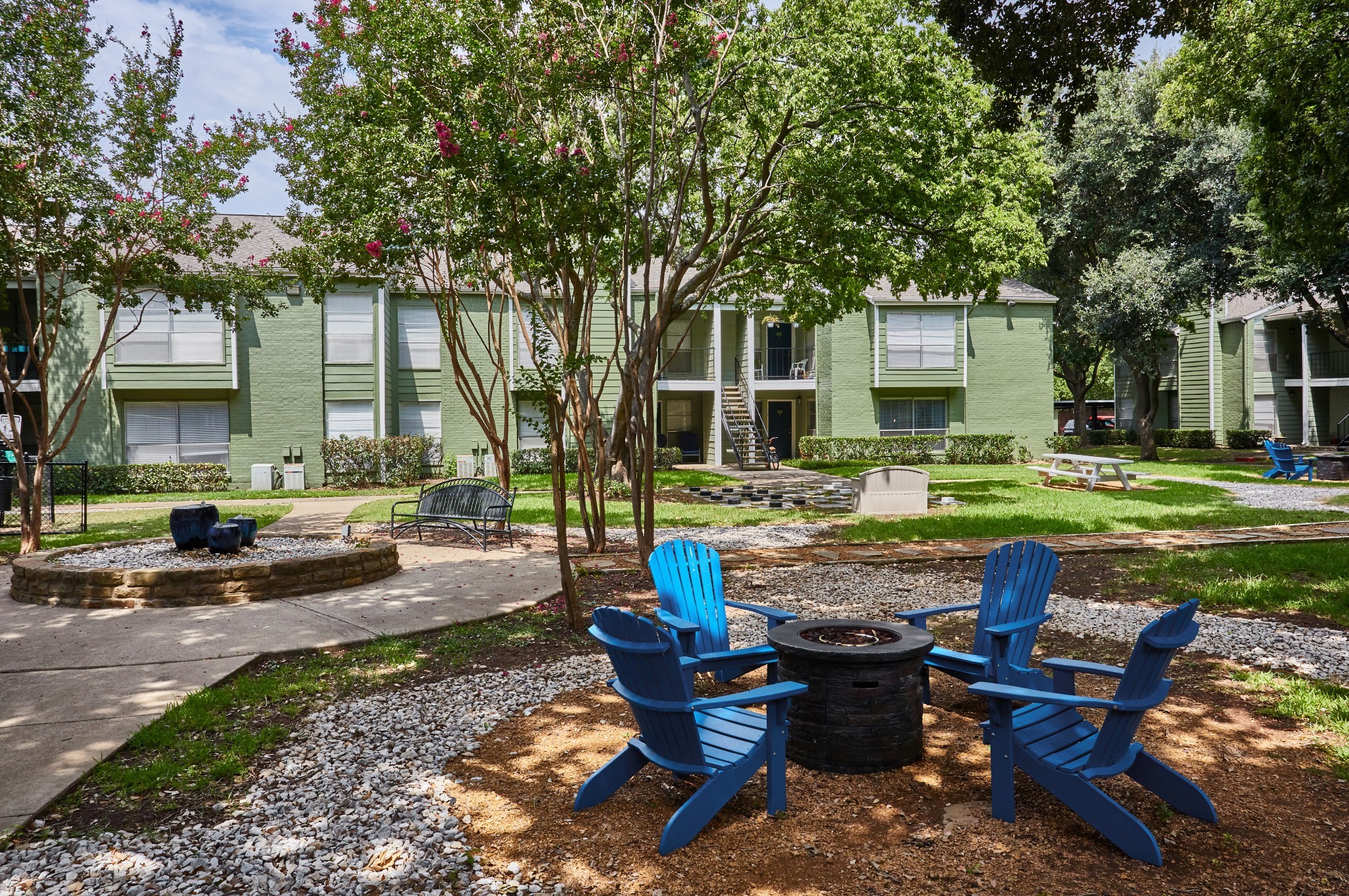 Fire Pit at The Jade Apartments in Addison, Texas, TX