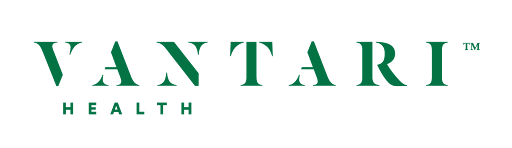 VANTARI Health logo with green stencil-style text on a black background.